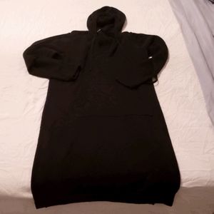 Knit hoodie dress